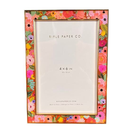 Rifle Paper Co. 4x6 Floral Bloomcore Artsy Feminine Colorful Photo Picture Frame - Picture 3 of 9